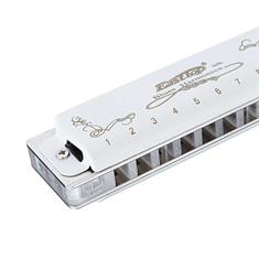 Easttop Blues harmonica - T008L White close up