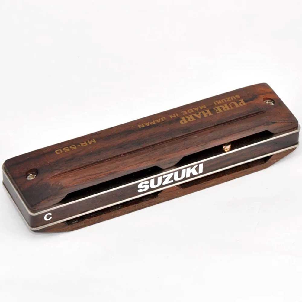 Suzuki diatonic Harmonica MR550 Pure Harp B. Wood Cover