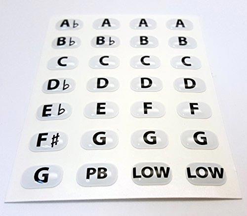 Suzuki harmonica key-stickers.