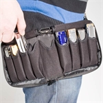 Carrying bag for 9 diatonic harmonicas.